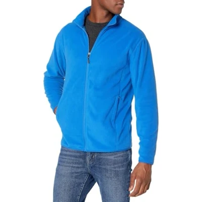 Bild av Amazon Essentials Men&#039;s Fleecejacka med dragkedja (finns i Big &amp; Tall), Koboltblå, L