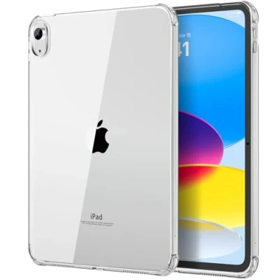 Bild av MoKo Clear iPad 10th Generation Case, 10 Slim &amp; Lightweight Soft TPU Anti Scratch Back with Shockproof Impact Resistant Raised Edge for Gen Case 2022,