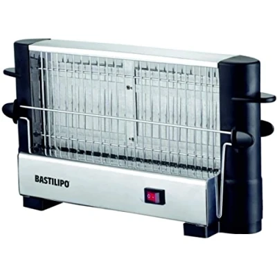 Bild av Bastilipo Multipan brödrost, 750 W, dubbel garvningsområde 22 x 11 cm, galler av rostfritt stål, Firefox snabb brödrost FFT