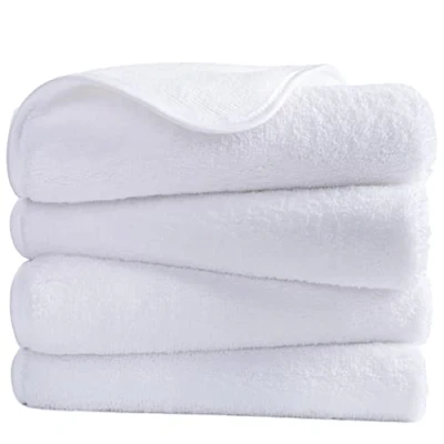 Bild av Polyte Handduk snabbtorkande, luddfri mikrofiber 4 set vit 40 x 76 cm