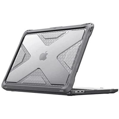 Bild av Fintie Skal kompatibelt med MacBook Pro 13 tum M2/M1 (20222016) A2338/A2289/A2251/A2159/A1989/A1706/A1708, helkropps robust TPU stötdämpande skyddsfodral 13, grå
