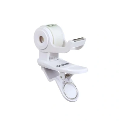 Bild av Scotch Clip &amp; Twist tejpdispenser C19, vit + Magic osynlig tejp, 19 mm x 8,89 m, 1 rulle/förpackning