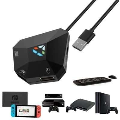Bild av Queen.Y tangentbordsmuskonverteringsadapter för N Switch/PS3/PS4/Xbox One/Xbox 360