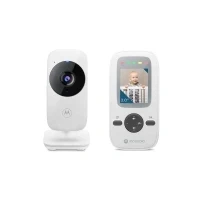 Bild av Motorola Nursery VM481 videobabymonitor med bärbar förälderenhet, mycket känslig mikrofon, infraröd mörkerseende, digital zoom, silver