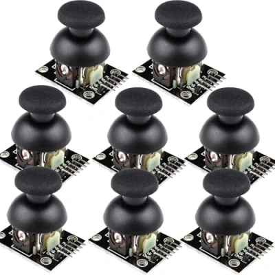 Bild av 8 st joystick modul KY 023 kompatibel med arduino spel rocker sensor skylt XY axel för