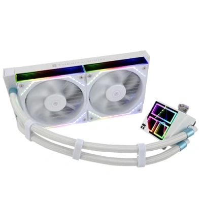 Bild av Thermalright Frozen Infinity 240 Flytande CPU kylare, vit 2 000 varv/min, PWM Aio CPU, stationär för AM4/AM5 och Intel LGA115X/2011/1700/1851, Mirror PC