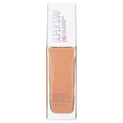 Bild av Maybelline New York Foundation, Superstay 24 Hour Longlasting lätt känsla, vatten och överföringsbeständig, 30 ml, nyans: 58, True Caramel
