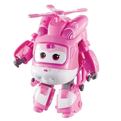 Bild av Super Wings Transfoming Dizzy Play Plane and robot Figure Föränderlig figur och från den animerade serien Leksaker för barn 3 år uppåt 12 cm, Rosa