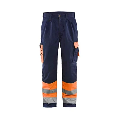 Bild av VARSELBYXA 1584 1860 U SPIKFIC VARSELORANGE/BLÅ D128 Beijerbygg Byggmaterial