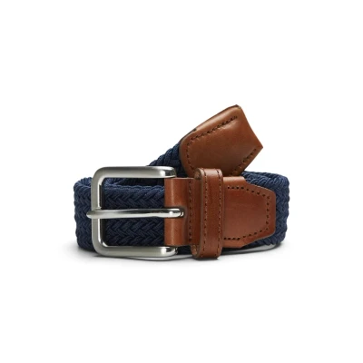 Bild av Jack &amp; Jones Jacspring BELT Flätat skärp, Storlek: 105, Navy