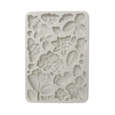 Bild av Stamperia Silicon Mould A5 for Scrapbooking, Bullet Journals and More, Non Stick Surface, Suitable Air Dry Clay, Resin Perfect Crafts Gifting (Hidden Grove, Strawberries)
