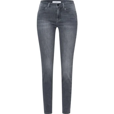 Bild av BRAX Dam stil Ana Sensation hållbara fem fickor tubjeans med push up effekt jeans, Begagnad grå, 31W / 30L