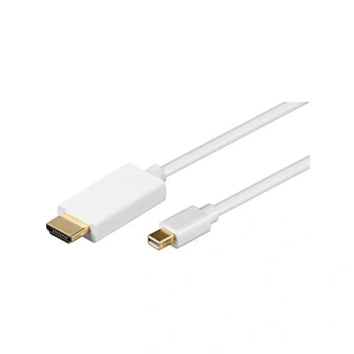 Bild av Goobay 52861 Mini DisplayPort/HDMI adapterkabel 1.2, guldpläterad, DisplayPort kontakt &gt; HDMI (typ A), 2 m