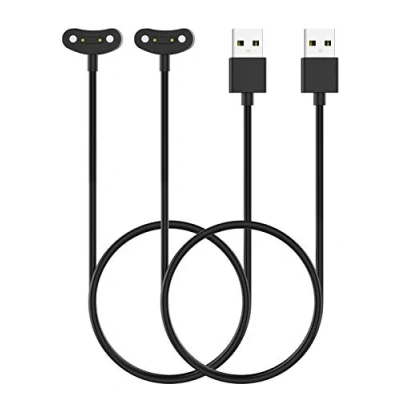 Bild av MoKo 2 PACK Charger Compatible with Ticwatch Pro 5/Pro 3 Ultra GPS/Pro LTE/Pro X/E3, Magnetic Dock Portable Charging Station 3.3ft/100cm USB Cable Cord, Black