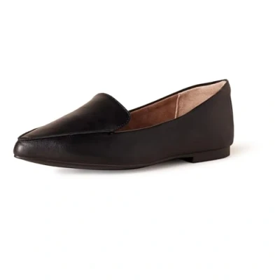 Bild av Amazon Essentials Loafer för kvinnor platt, Svart konstläder, 10 US