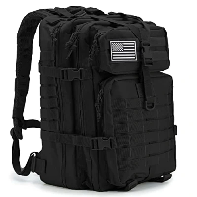 Bild av QT&amp;QY 45 liters militär taktisk ryggsäck för män, camping, vandring, trekking, dagpack, bug out bag, stor MOLLE 3 dagars assault pack.