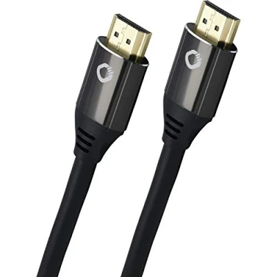 Bild av OEHLBACH Black Magic MKII 8K Ultra High Speed HDMI kabel FUHD 60Hz 4320P/4K 120Hz 2160p 48 Gbit/s (21:9 Cinema, 3D, Dolby Vision, Dynamic HDR 10+, VRR, eARC, UHD2) 75 cm svart