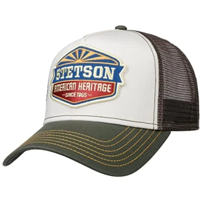 Bild av Stetson New American Heritage Trucker Keps Herrar basebollkeps meshkeps med skärm, Snapback, skärm Vinter Höst Sommar Vår One Size grå
