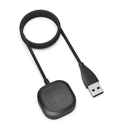 Bild av Sinoacc laddare till Fitbit Versa 4 Sense 2 Smartwatch 3,3 fot snabbladdande ersättning 2, Sense,Versa 4, 3 USB laddningskabel docka (inte för 2/versa