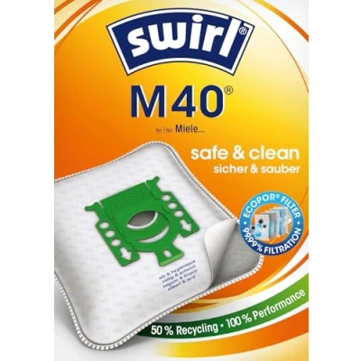 Bild av Swirl DAMMSUGARPÅSAR M40 MP 10 P AirSpace Green Line