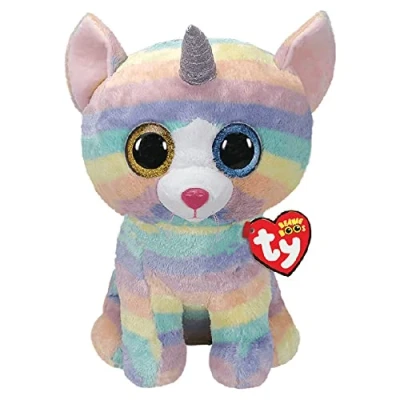 Bild av Ty Beanie Boo&#039;s Heather the Unicorn Cat, TY99985, flerfärgad, 70 cm