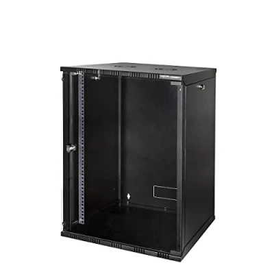Bild av LogiLink W15A54B ECO väggskåp 15HE (560 mm djup), platt förpackning (omonterad), 48,26 cm (19 tum) svart