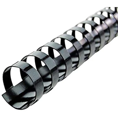Bild av GBC 4400010 plastbindare (A5, 14 ringar, 12 mm, 100 stycken) svart