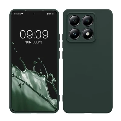 Bild av kwmobile Telefonfodral kompatibelt med Xiaomi 14T fodral smartphone TPU i mossgrönt