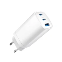 Bild av Gembird Universal GaN USB charger QC 3.0 &amp; PD 65W 2 port White