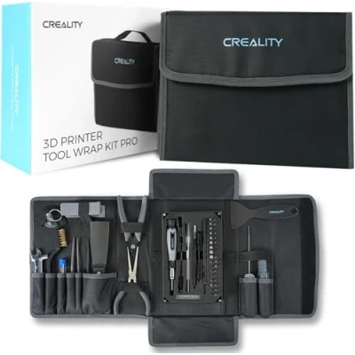 Bild av Creality 3D skrivare verktygssats, 74 stycken utskriftsverktyg wrap kit montering/borttagning/filament Cutting Set skrivartillbehör för alla FDM rengöring efterbehandling tryck