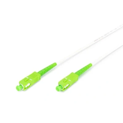 Bild av DIGITUS fiberoptisk kabel OS2 1 m SC/APC till armerad Simplex FO SM Singlemode LAN Fibertyp: 9/125 µ Vit