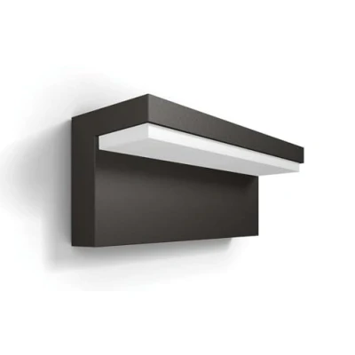 Bild av Philips Bustan Vägglykta för Utomhusbruk Antracit, 2x4.5W, 2700 Kelvin, 30 000 timmar, Dimbar, Ljuskälla ingår