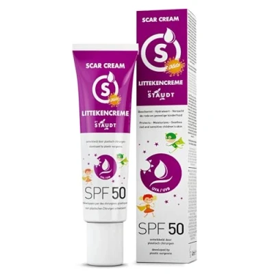 Bild av Staudt Staudts Premium Ärrkräm för barn med SPF50 Pediatrisk Ärrgel silikon känslig hud Återfuktande allantoin &amp; Aloe Formula 40mlScarcreme Kids SPF50, 40 Ml