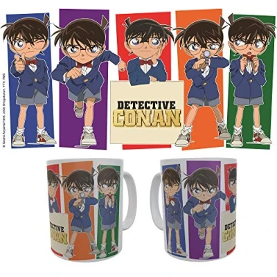 Bild av SAKAMI Detektiv Conan Case Closed Edogawa mugg/mugg 320 ml original och licensierad, 1 styck (1 pack)