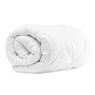 Bild av Komfortec täcke 240 x 220 cm året runt täcke, varmt för allergiker, filt antiallergisk 2 personer, vit