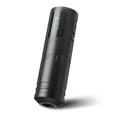 Bild av Ambition Ninja Ultra trådlös tatueringsmaskin med intelligent faktureringsfunktion Roterande patronpenna 1900 mAh tatueringspistol Coreless Motor Raight Drive Bar