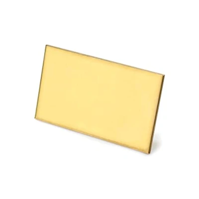 Bild av QWORK H62 Mässingsplåt korrosionsbeständig tjocklek 3 mm, 60 mm x 100 (0,12 tum, 2,4 tum 4 tum)