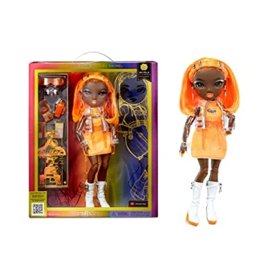 Bild av Rainbow High Modedocka Michelle ST.Charles orange docka moderiktig outfit &amp; 10+ färgglada speltillbehör för samlare och barn i åldern 4 12 år