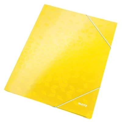 Bild av Leitz 3 klaffmapp WOW A4 kartong Gul