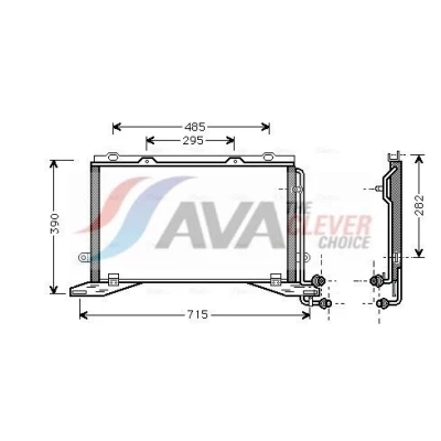 Bild av Kondensor, klimatanläggning AVA QUALITY COOLING MSA5268