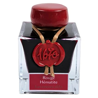 Bild av J.Herbin 15026JT årsdag bläckflaska 1670 (50 ml, för fjäderhållare, färgintensiv) röd
