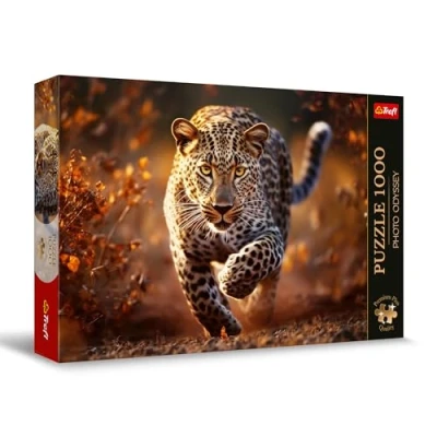 Bild av Trefl Premium Plus Quality Puzzle Photo Odyssey: Vild leopard 1000 bitar, Unik fotoserie, Perfekt passande för vuxna och barn från 12 år