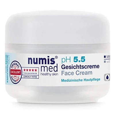 Bild av numis med Ansiktskräm ph 5.5 lugnande dagkräm för mycket känslig och hud fuktgivande ansiktsskydd utan silikoner, parabener mineraloljor (1 x 50 ml)
