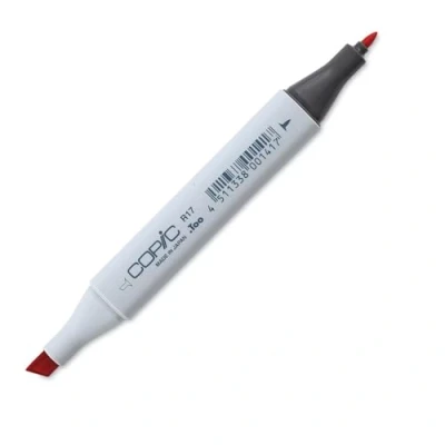 Bild av Copic Classic färgad markörpenna (R 17) läppstift orange, för konst och hantverk, färgning, grafik, highlighter, design, anime, professionella nybörjare, konsttillbehör målarböcker