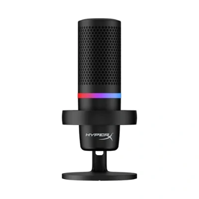 Bild av HyperX DuoCast RGB USB kondensatormikrofon för PC, PS5, PS4, Mac, lågprofils stötfäste, kardioid, rundstrålande, popfilter, förstärkningskontroll, spel, streaming, podcasts, Twitch, YouTube, Discord