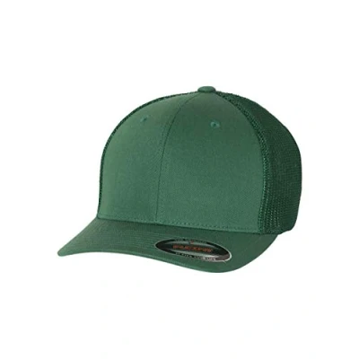 Bild av Flex fit Flexfit trucker nätanpassad keps, Vintergrön, en storlek
