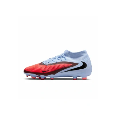 Bild av Nike Performance Phantom 6 HIGH ACAD FG/MG Fotbollsskor för konstgräs, Storlek: 44.5, Royal tint/brt crimson Konstmaterial/textil