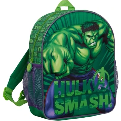 Bild av Marvel Hulken 3D ryggsäck för pojkar, Avengers matsäcksväska barn, gRÖN, en storlek