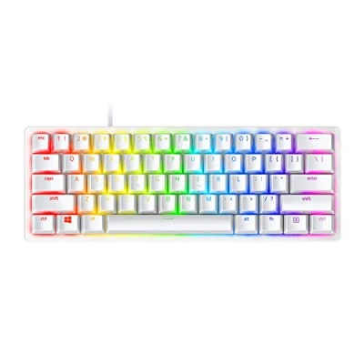 Bild av Razer Huntsman Mini Clicky Mercury US Tangentbord Amerikansk Engelska Vit