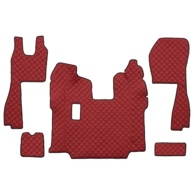Bild av F CORE FL05 RED Ensemble de tapis sol Similicuir avant 5 Rouge